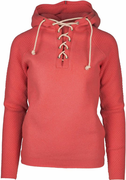 AMUNDSEN WOMENS BOILED HOODIE LACED SWEATER