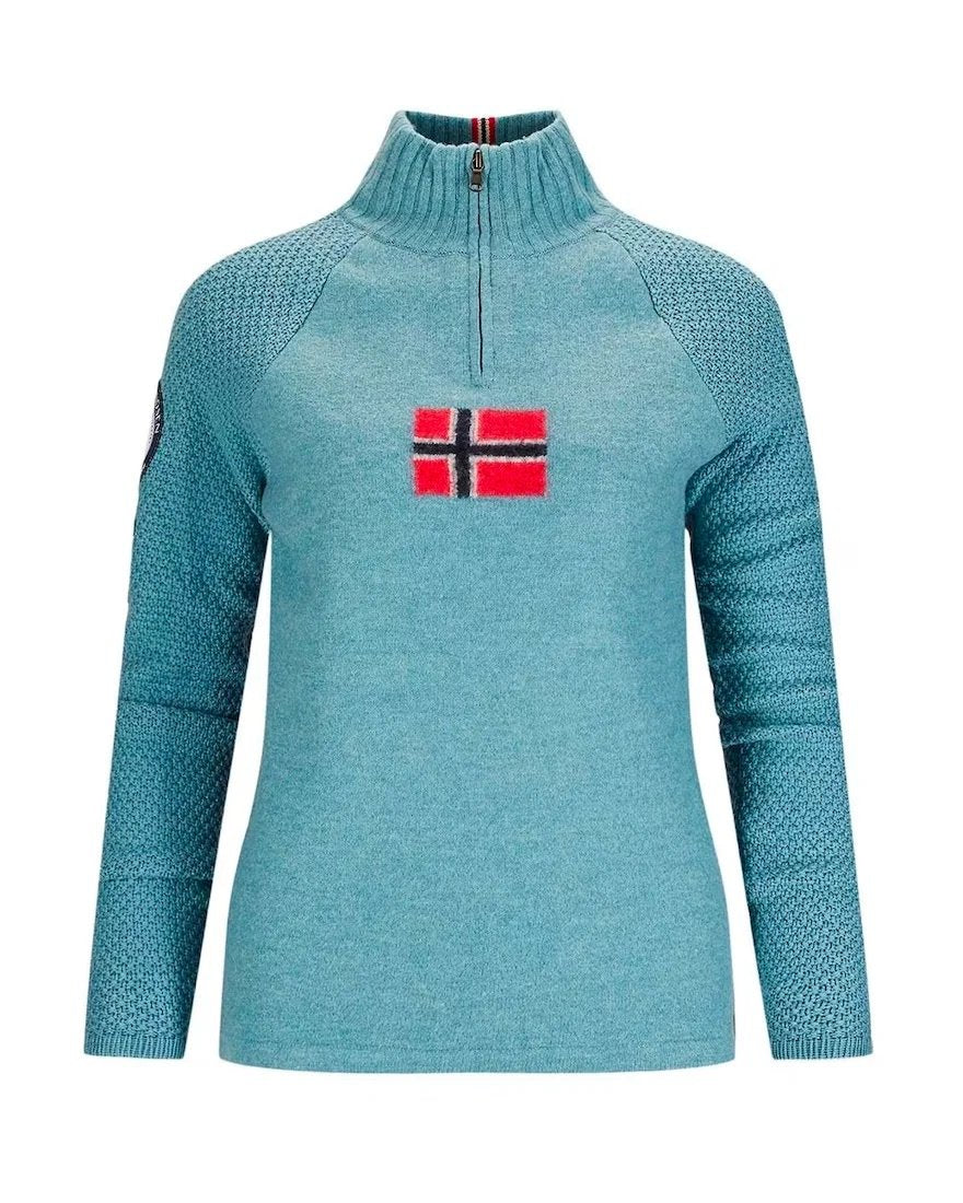 AMUNDSEN WOMENS BOILED SWEATER (FLAG)