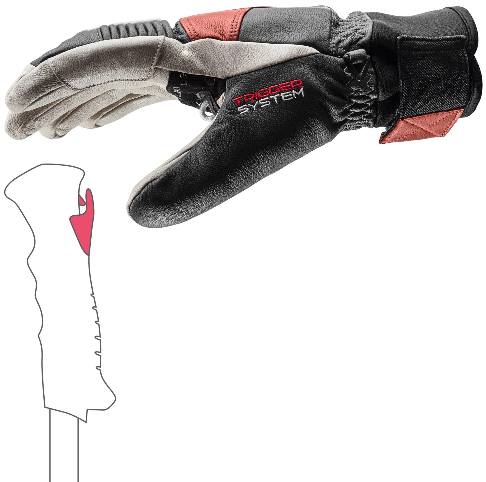 leki stormlite 3d handschuhe LEKI Patrol 3D Winter Ski Gloves - Primaloft Insulated Leather