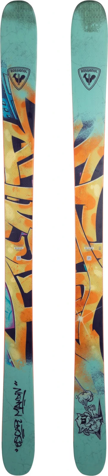 Rossignol Sender Free 110 Special Edition Oscar Mandin Graffiti Skis