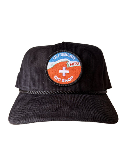 Uli Seiler Ski Shop Logo Wear Corduroy Hats