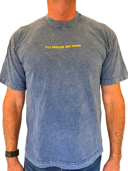 Uli Seiler Ski Shop Mountain Crewneck TShirt 6.5oz