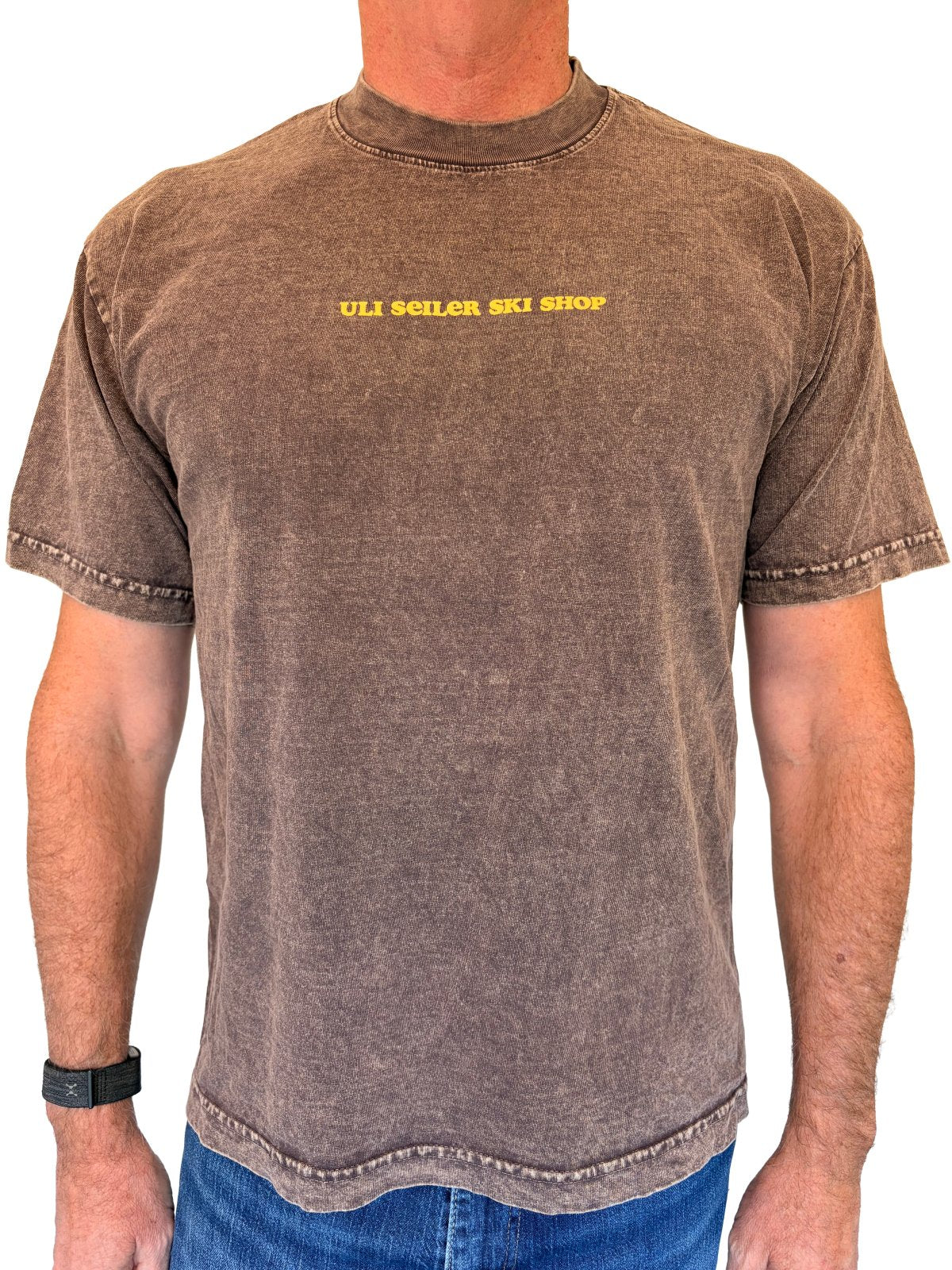 Uli Seiler Ski Shop Mountain Crewneck TShirt 6.5oz