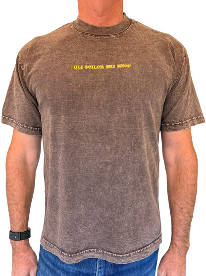 Uli Seiler Ski Shop Mountain Crewneck TShirt 6.5oz