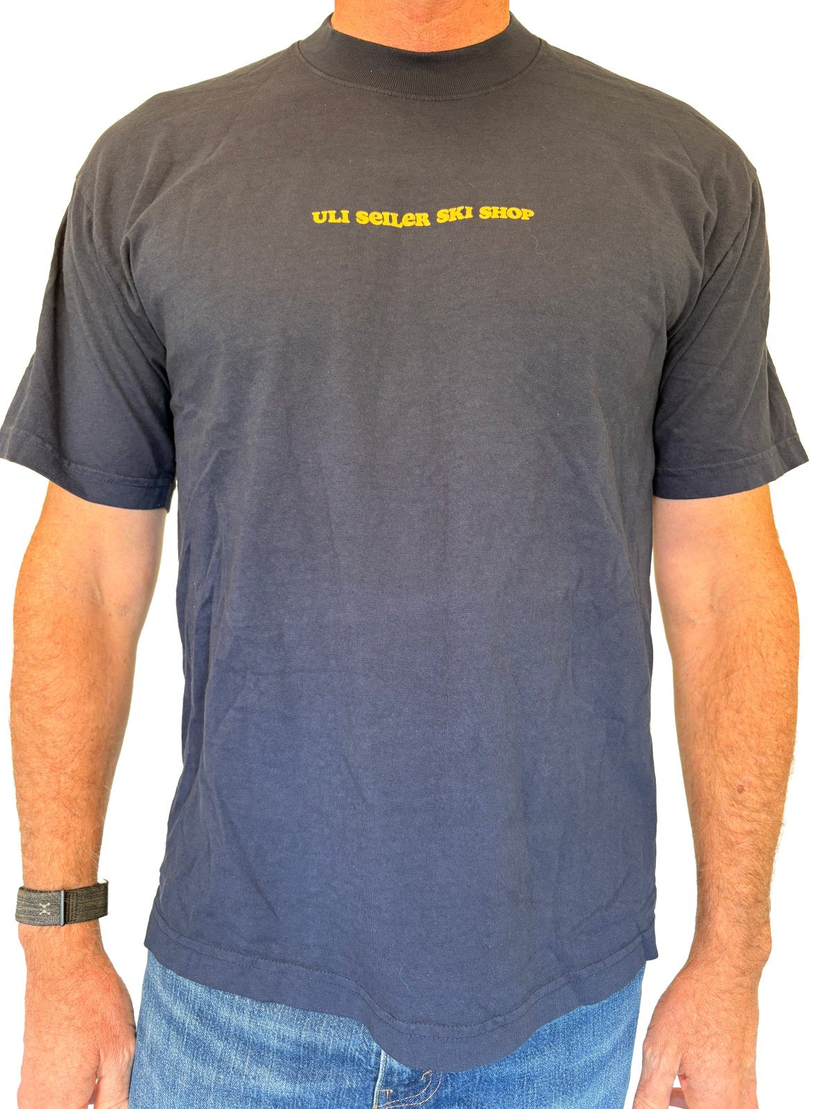 Uli Seiler Ski Shop Mountain Crewneck TShirt 6.5oz